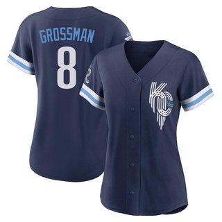 Replica Robbie Grossman Women's Kansas City Royals 2022 City Connect Jersey - Navy