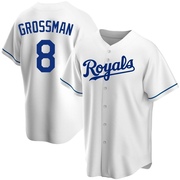 Replica Robbie Grossman Youth Kansas City Royals Home Jersey - White