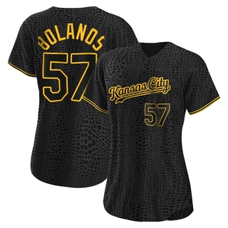 Replica Ronald Bolanos Women's Kansas City Royals Snake Skin City Jersey - Black