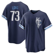 Replica Sam Long Men's Kansas City Royals 2022 City Connect Jersey - Navy