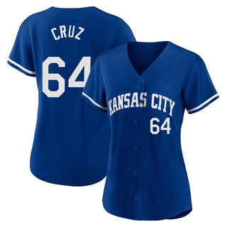 Replica Steven Cruz Men's Kansas City Royals 2022 Alternate Jersey - Royal