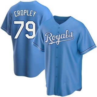 Replica Tyler Cropley Men's Kansas City Royals Alternate Jersey - Light Blue