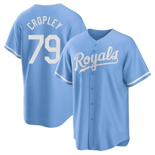 Replica Tyler Cropley Youth Kansas City Royals 2022 Alternate Jersey - Light Blue