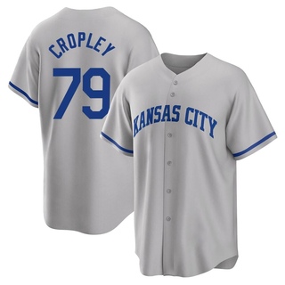 Replica Tyler Cropley Youth Kansas City Royals 2022 Road Jersey - Gray